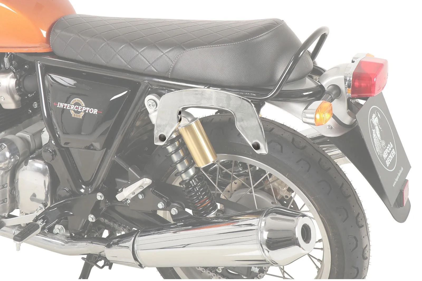 Royal Enfield Interceptor Carrier Sidecases - C-Bow