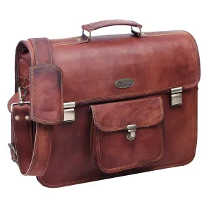 Rustic Vintage Leather Messenger Bag
