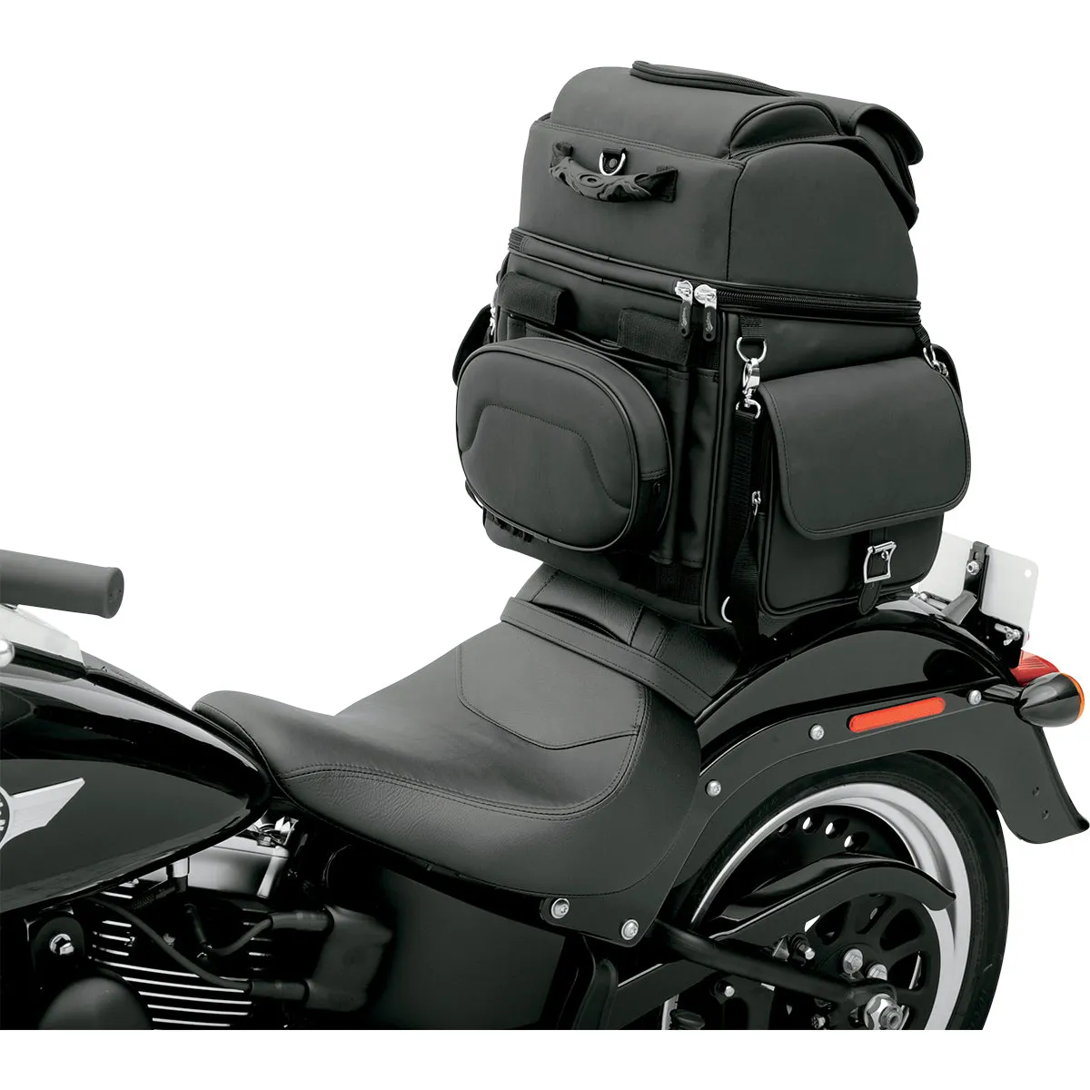 SADDLEMEN BR3400EX Combination Backrest, Backseat, and Sissy Bar Bag