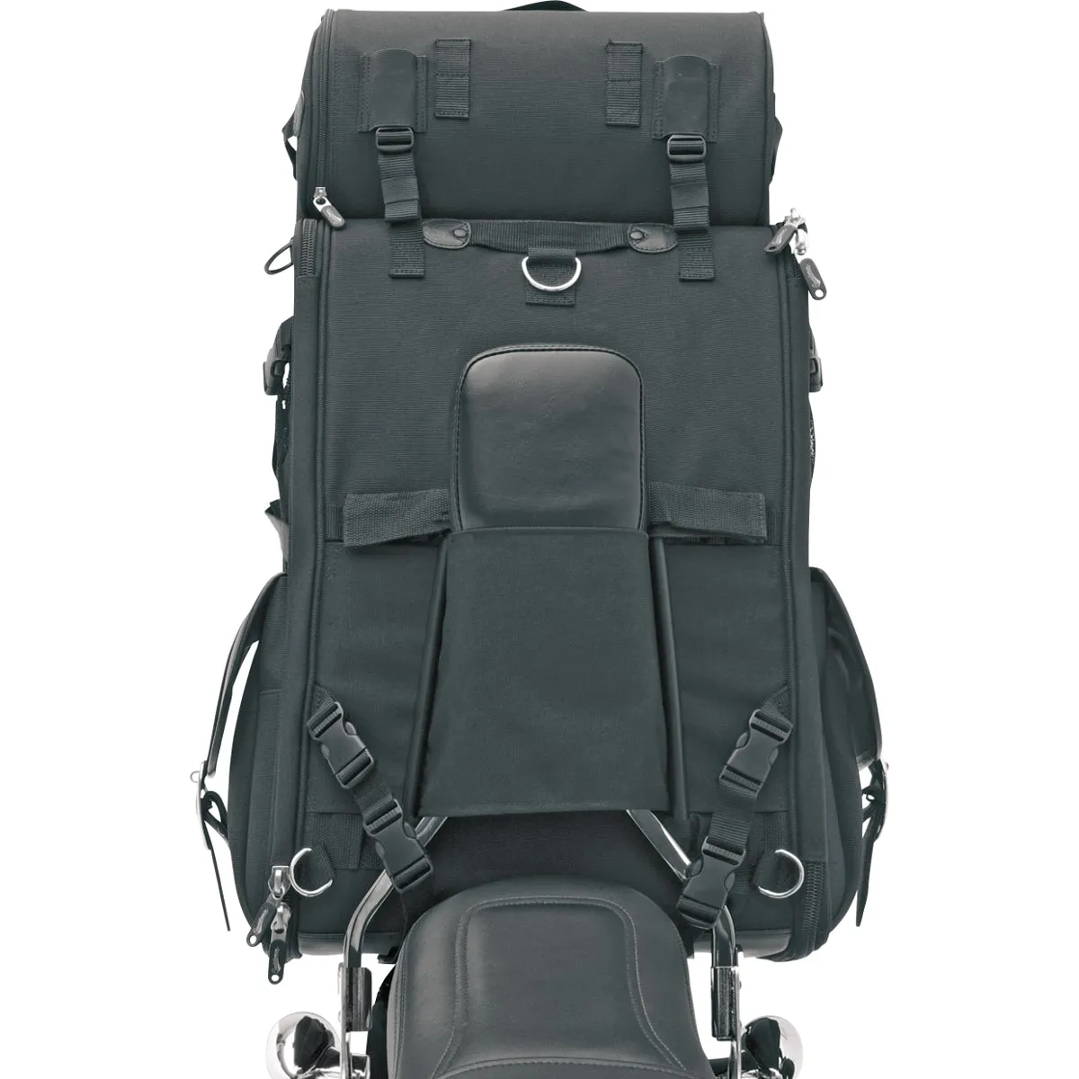 SADDLEMEN BR3400EX Combination Backrest, Backseat, and Sissy Bar Bag