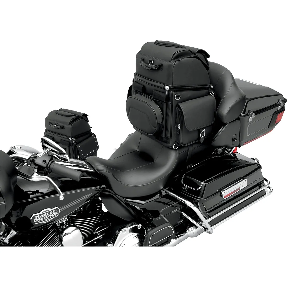 SADDLEMEN BR3400EX Combination Backrest, Backseat, and Sissy Bar Bag