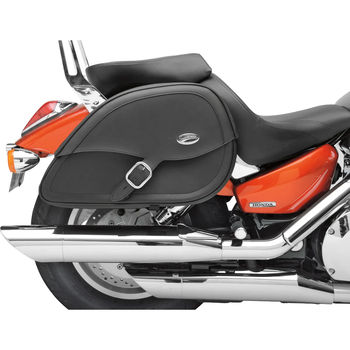 SADDLEMEN Drifter Teardrop Saddlebags with Shock Cutaway