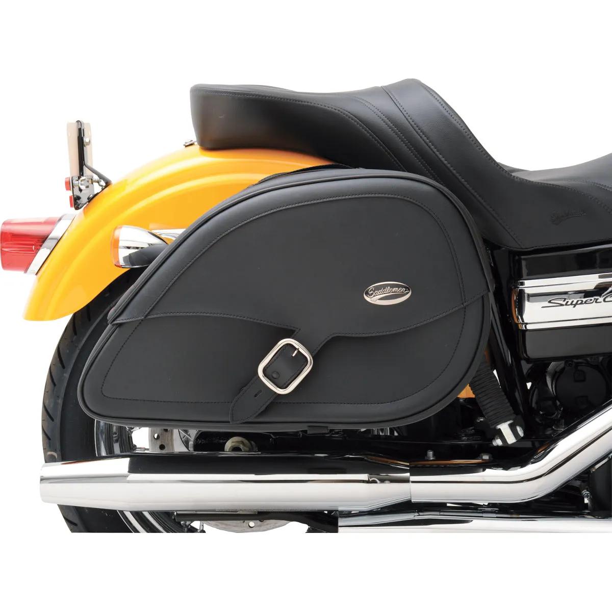SADDLEMEN Drifter Teardrop Saddlebags with Shock Cutaway