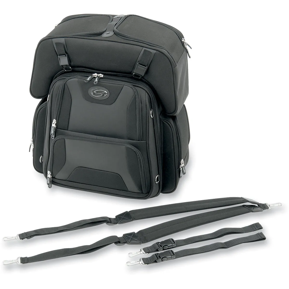 SADDLEMEN FTB3600 Sport Sissy Bar and Combo Bag