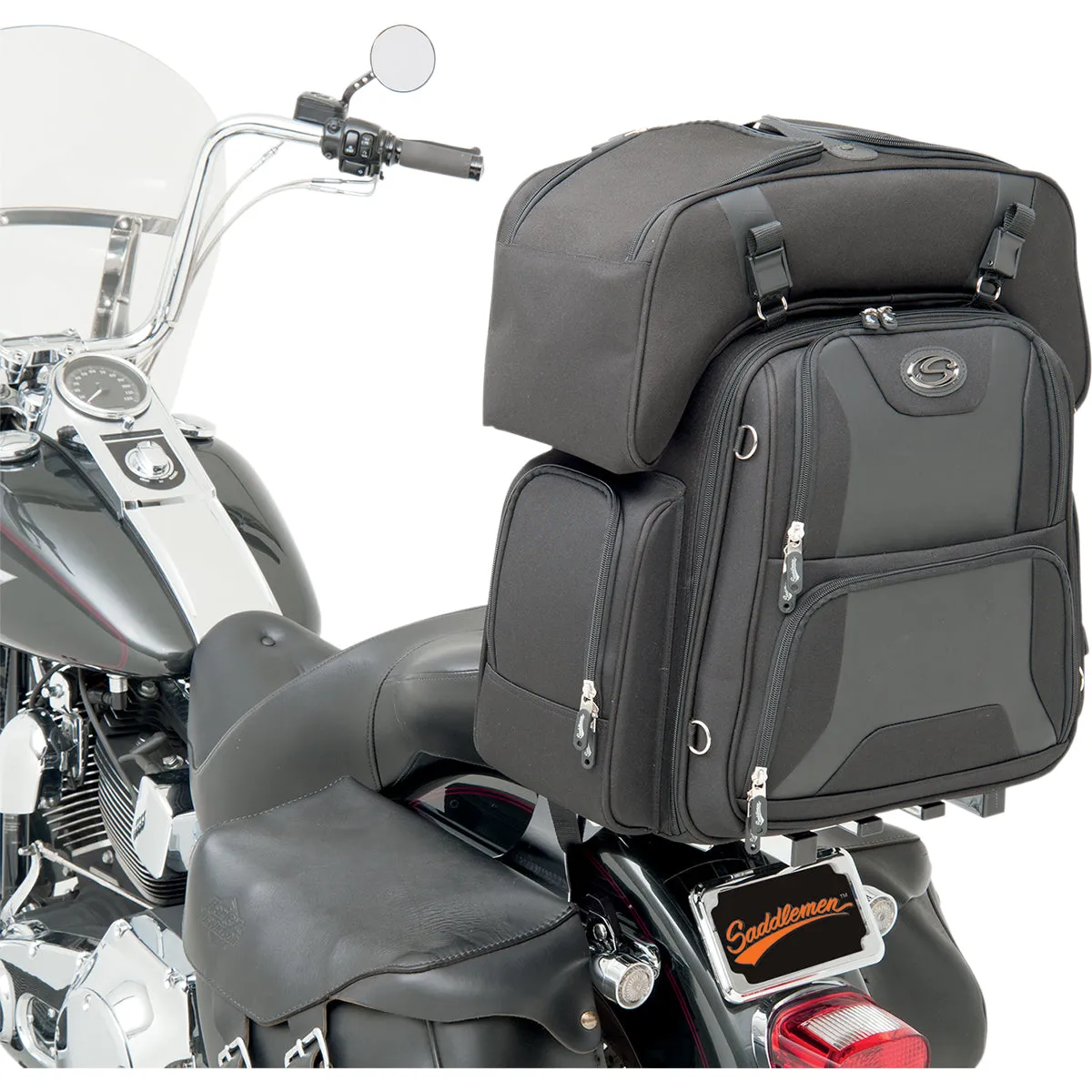 SADDLEMEN FTB3600 Sport Sissy Bar and Combo Bag