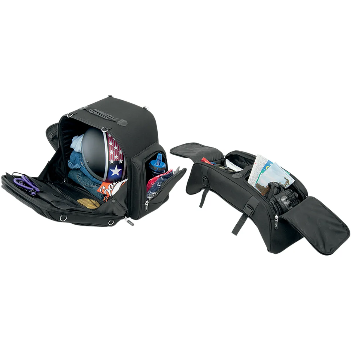 SADDLEMEN FTB3600 Sport Sissy Bar and Combo Bag