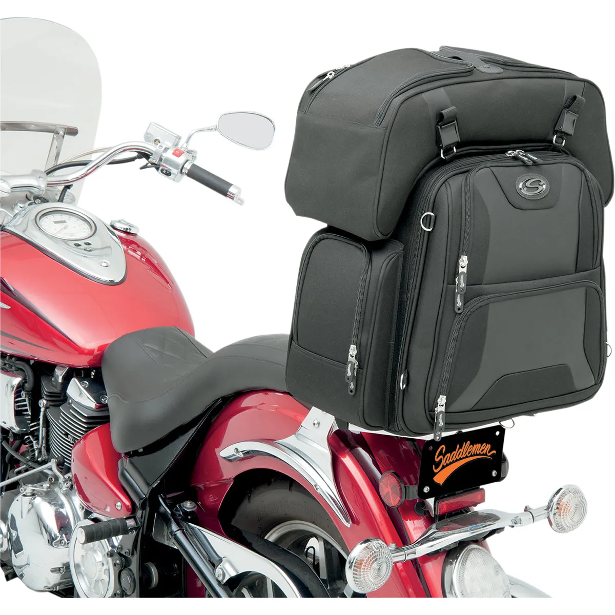 SADDLEMEN FTB3600 Sport Sissy Bar and Combo Bag