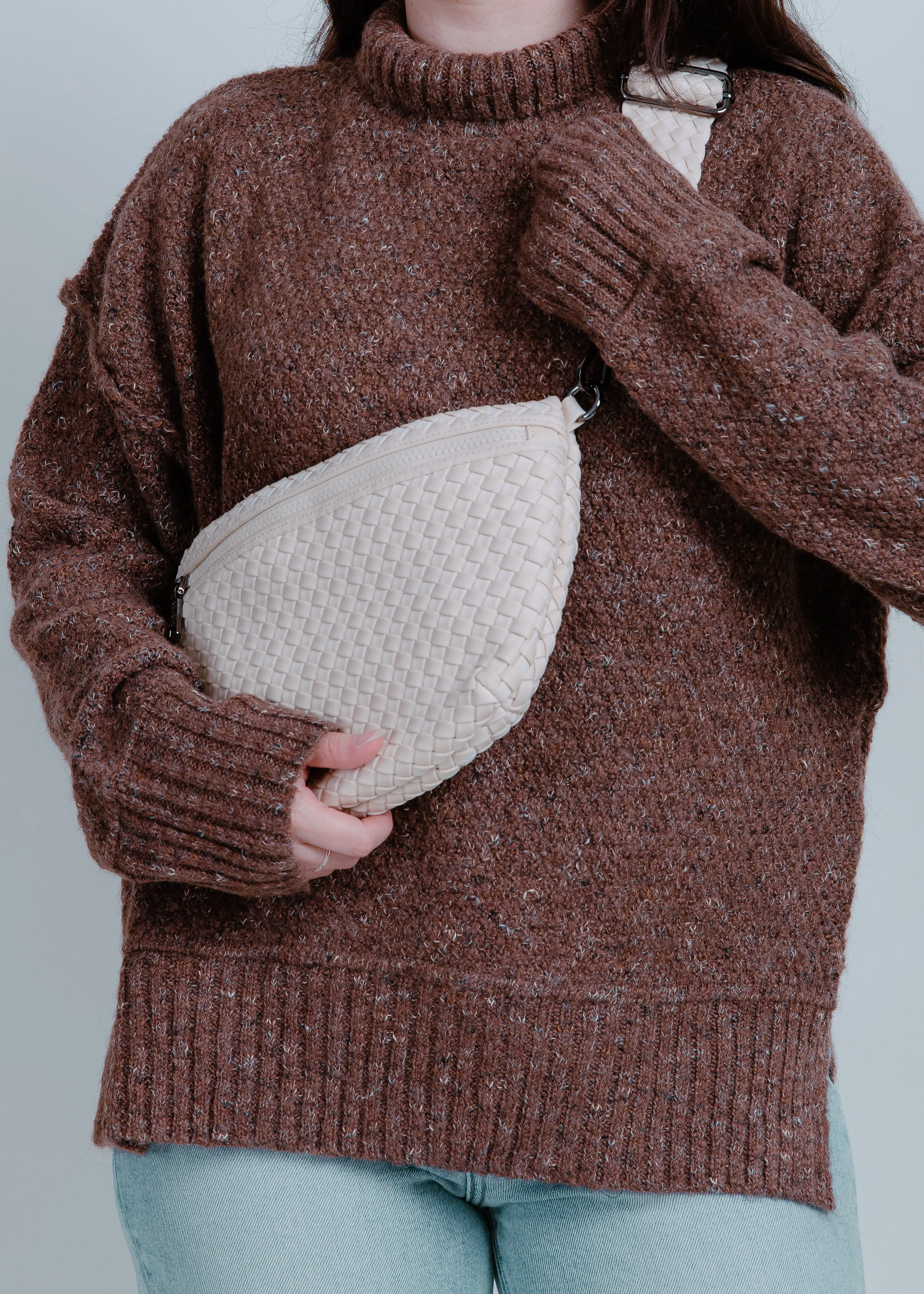 Sadie Woven Crossbody - Cream