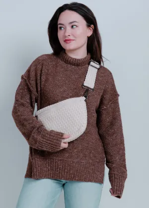 Sadie Woven Crossbody - Cream