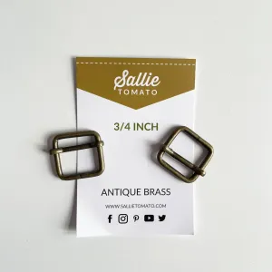 Sallie Tomato : Two Slider Buckles - 3/4 inch