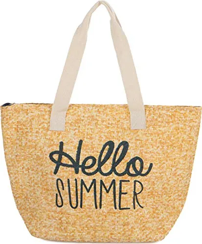 Sayings Beach Tote by Funky Junque