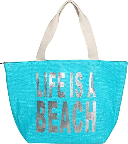 Sayings Beach Tote by Funky Junque