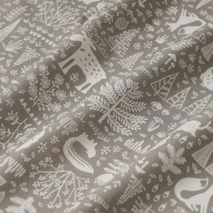 Scandi Forest Cotton Sheeting by Hirvi