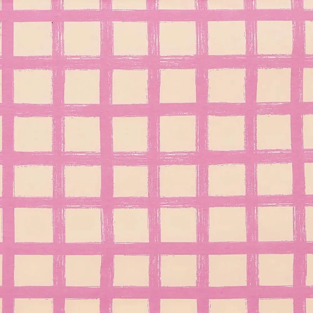 Scooter - Pink Checker Jersey Baby Bubble Romper