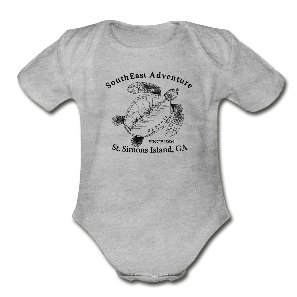 SEA Turtle Logo Organic Baby Bodysuit