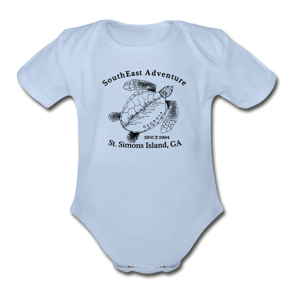 SEA Turtle Logo Organic Baby Bodysuit