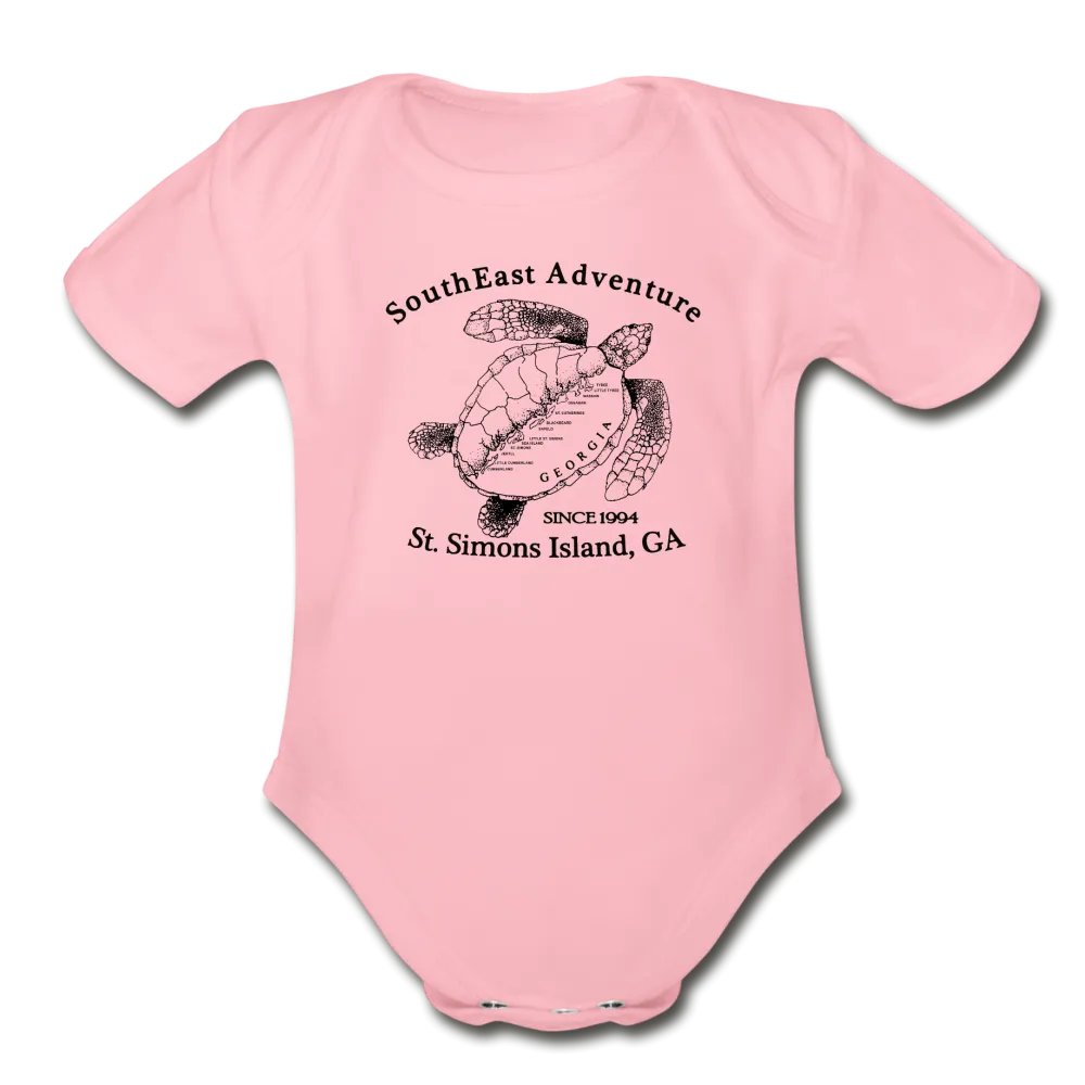 SEA Turtle Logo Organic Baby Bodysuit