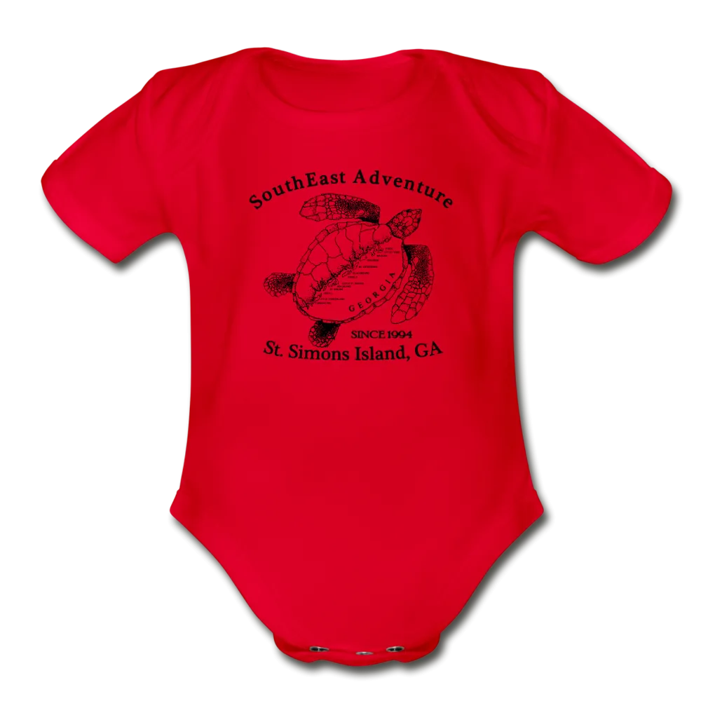 SEA Turtle Logo Organic Baby Bodysuit