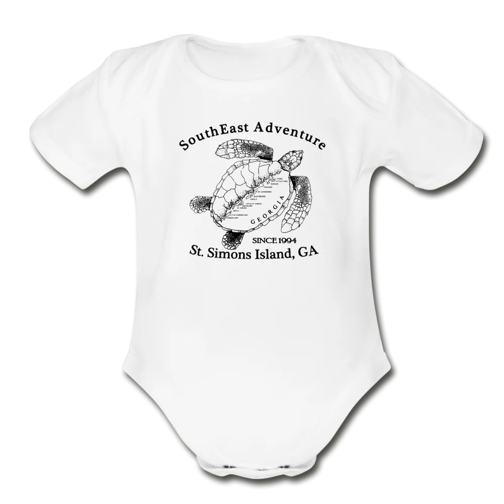 SEA Turtle Logo Organic Baby Bodysuit
