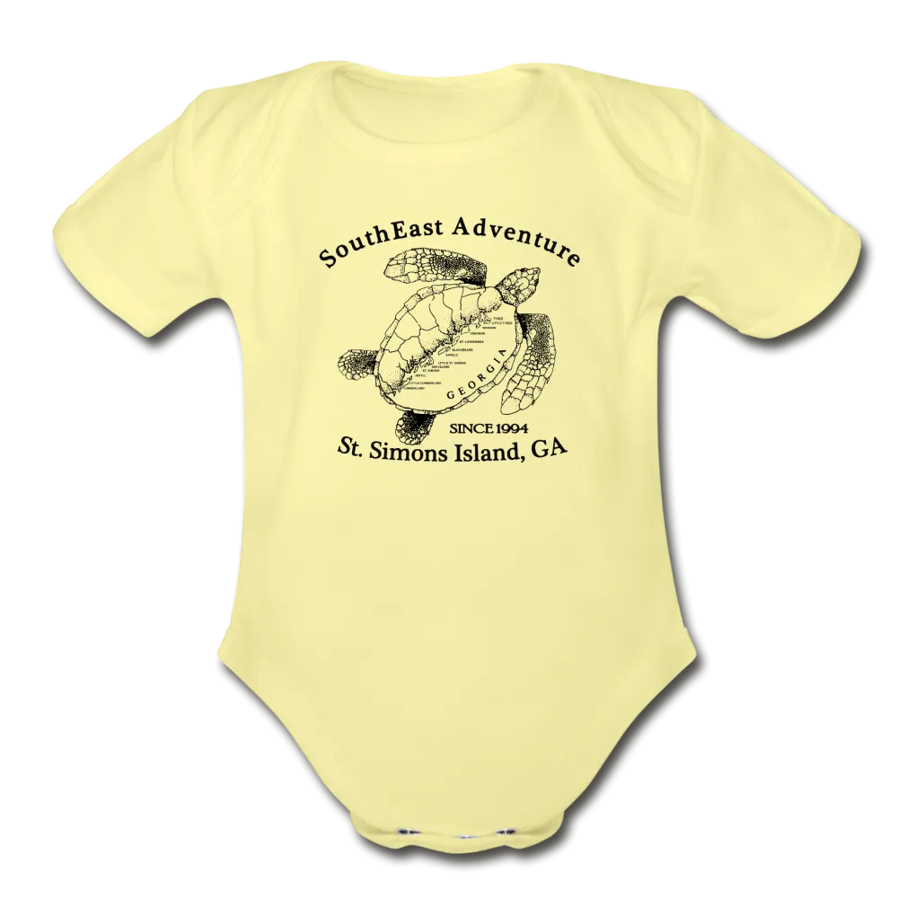 SEA Turtle Logo Organic Baby Bodysuit