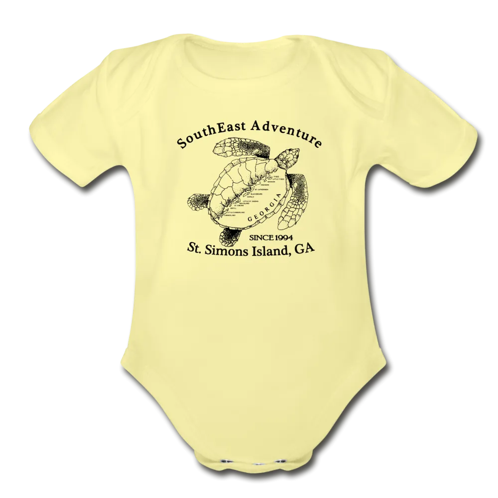 SEA Turtle Logo Organic Baby Bodysuit