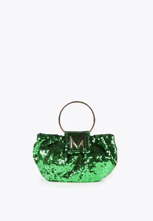 Sequinned evening bag