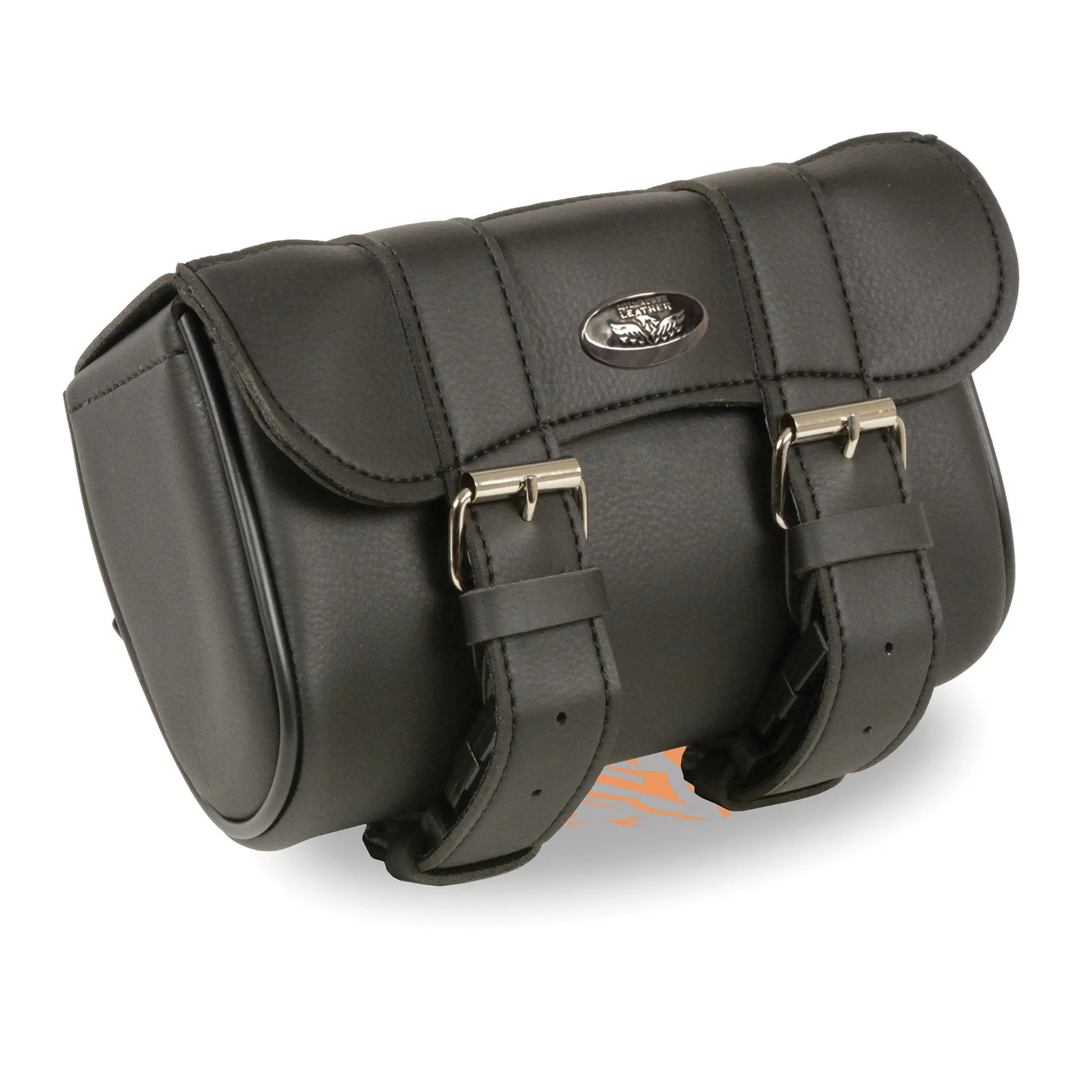 SH62501 Black Small PVC Curved Flap Motorcycle Tool Bag