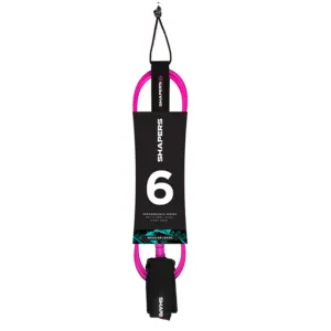 SHAPERS 6FT REGULAR SURF LEASH PINK