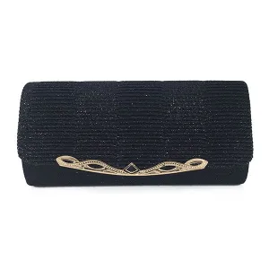 Shiny Women's Clutch Bag - Black,Blue,Brown,Gold,Gray,Red,Silver