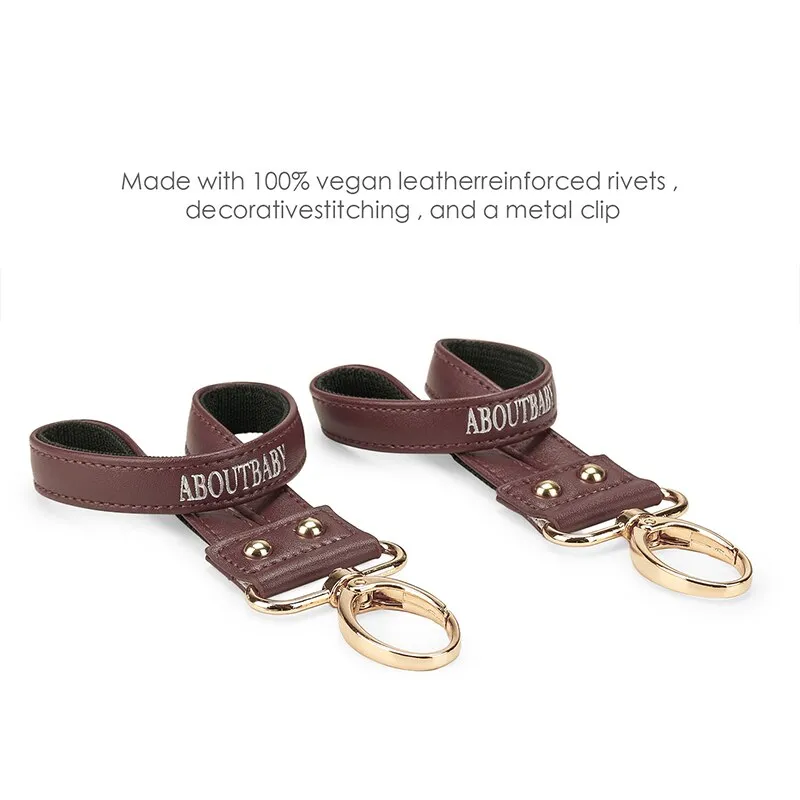 Sian Leather Stroller Clips