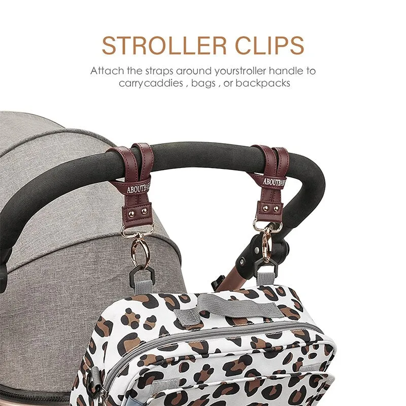 Sian Leather Stroller Clips