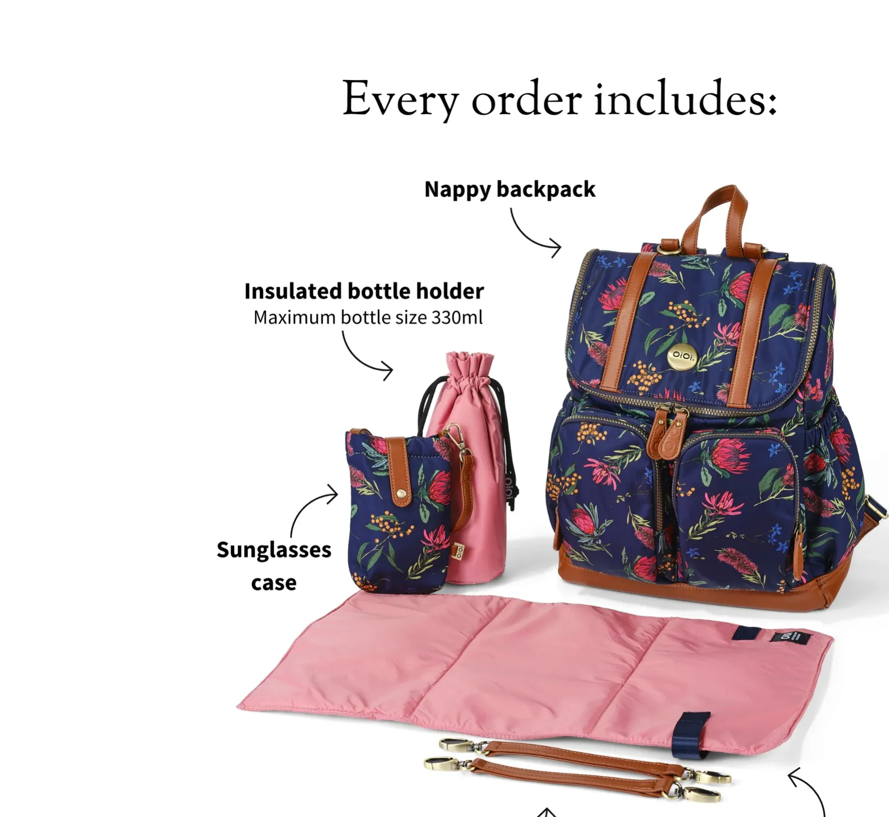 Signature Nappy Backpack - Botanical Floral Nylon