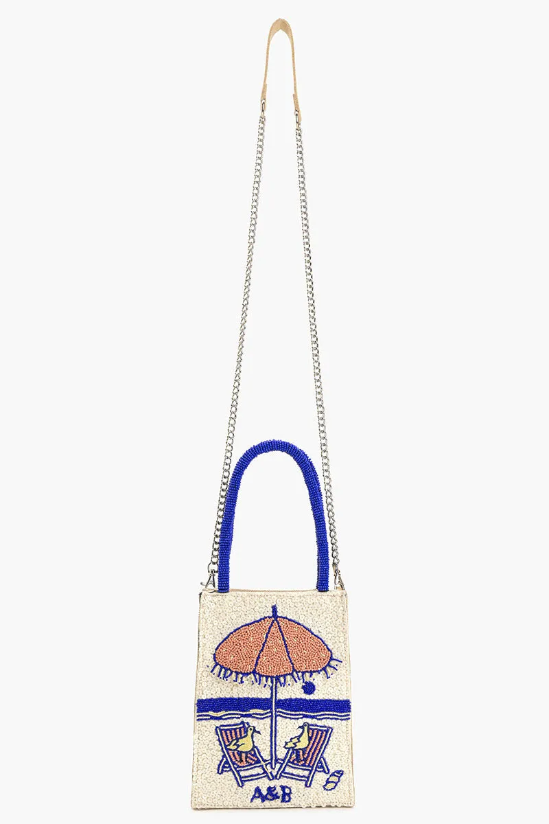 Slow Down Beaded Top Handle Bag