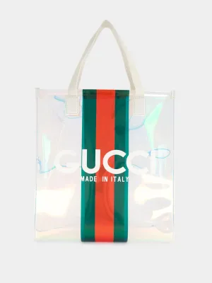 Small Transparent Tote Bag with Web