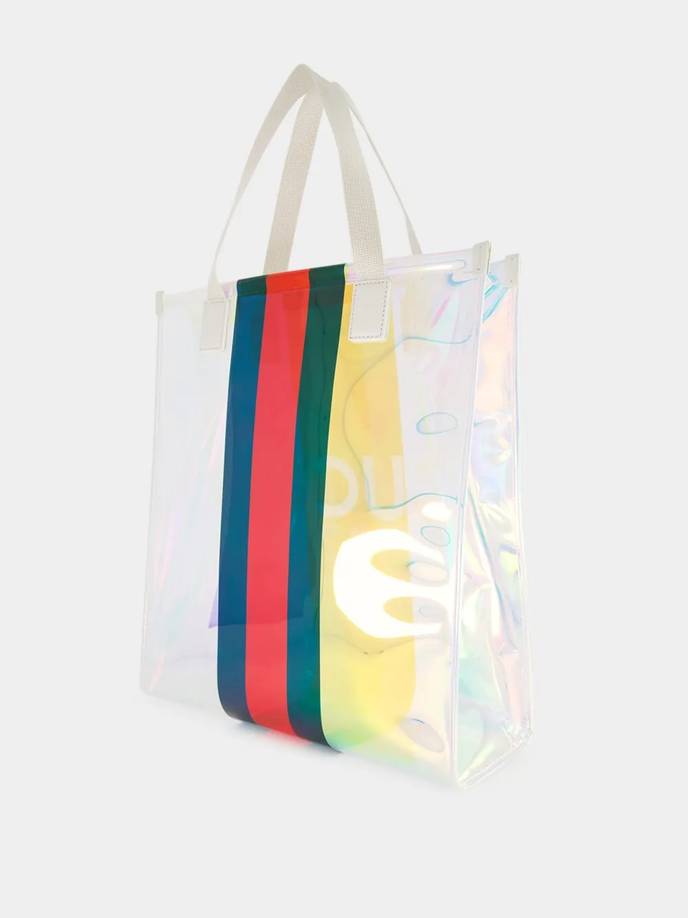 Small Transparent Tote Bag with Web