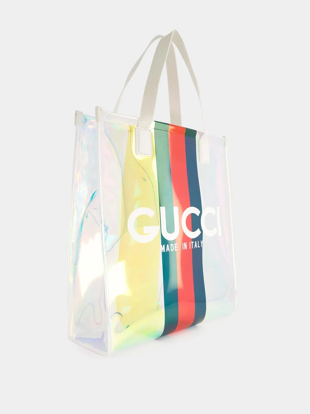 Small Transparent Tote Bag with Web