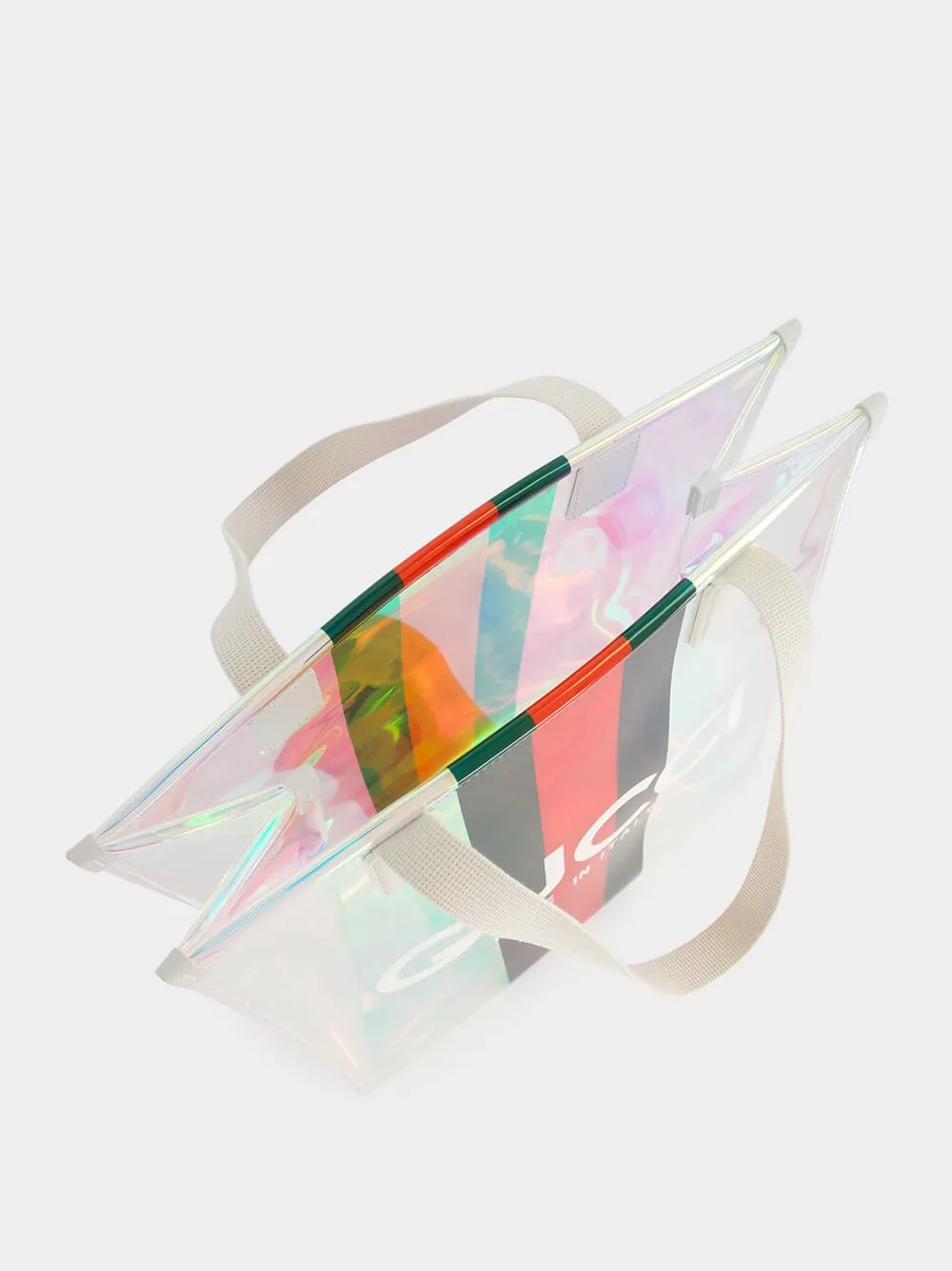 Small Transparent Tote Bag with Web