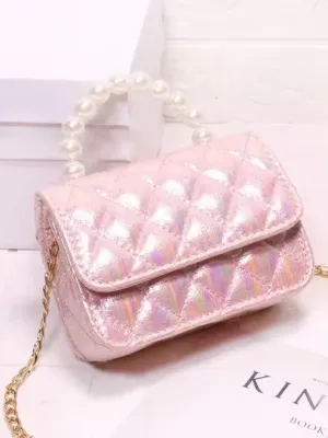 Sparkling Pearl Handle Crossbody Bag by Liv and Mia