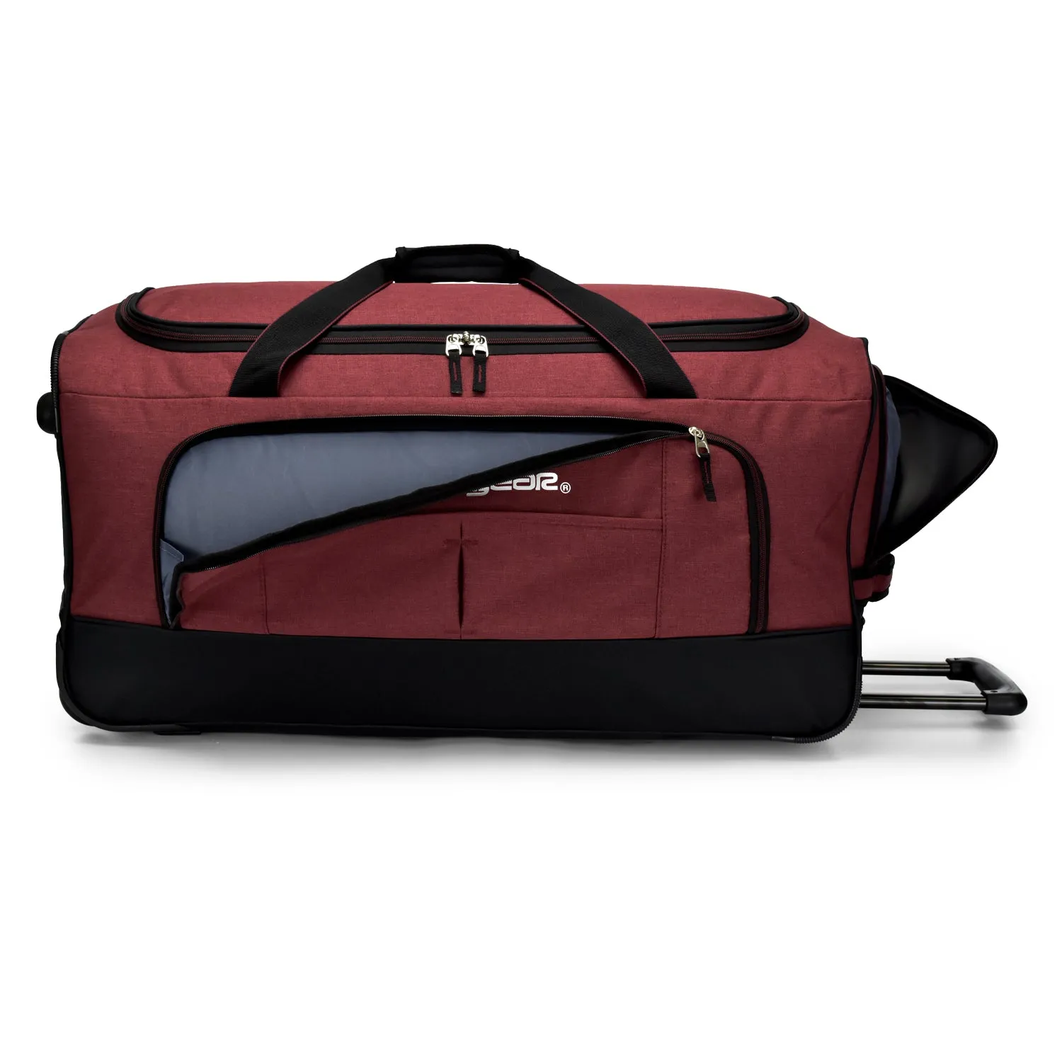 Spirit Keystone 30-Inch Wheeled Duffel - Burgundy 2 Wheels