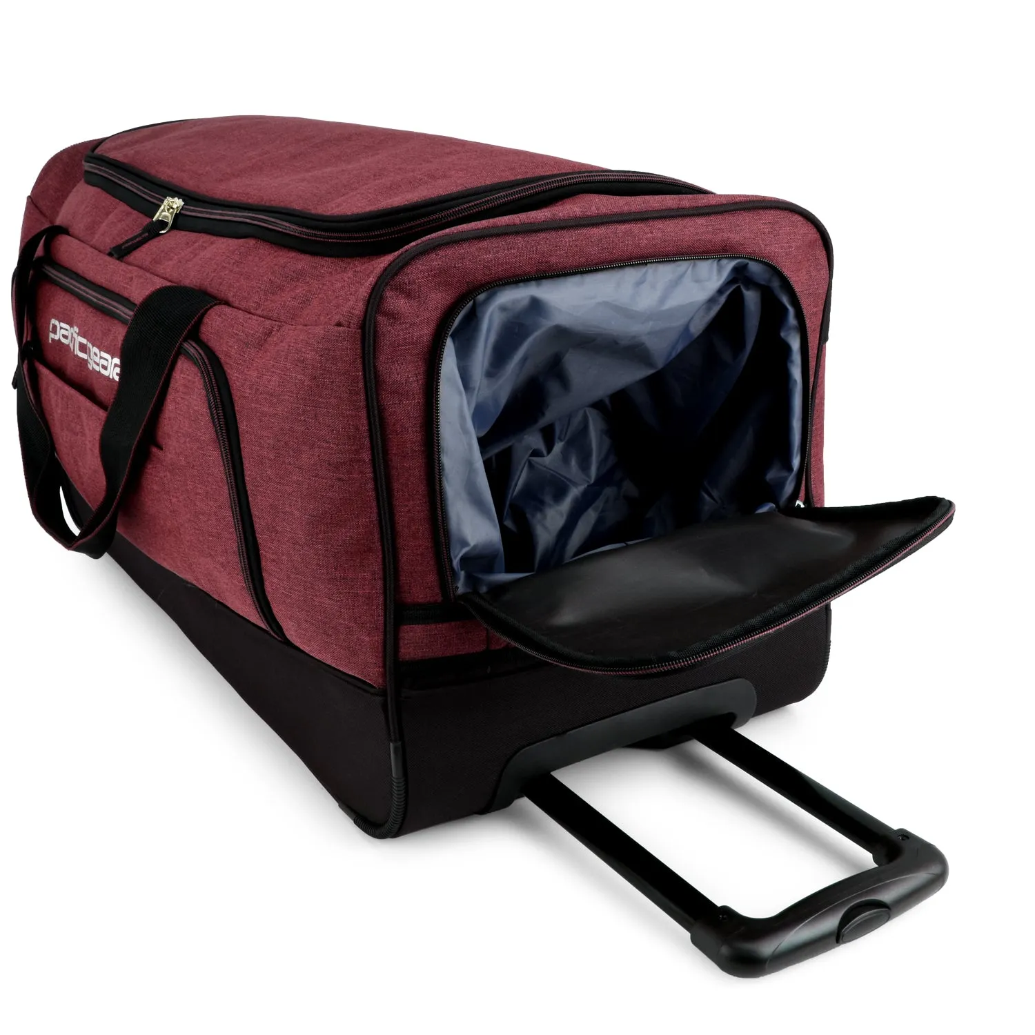 Spirit Keystone 30-Inch Wheeled Duffel - Burgundy 2 Wheels