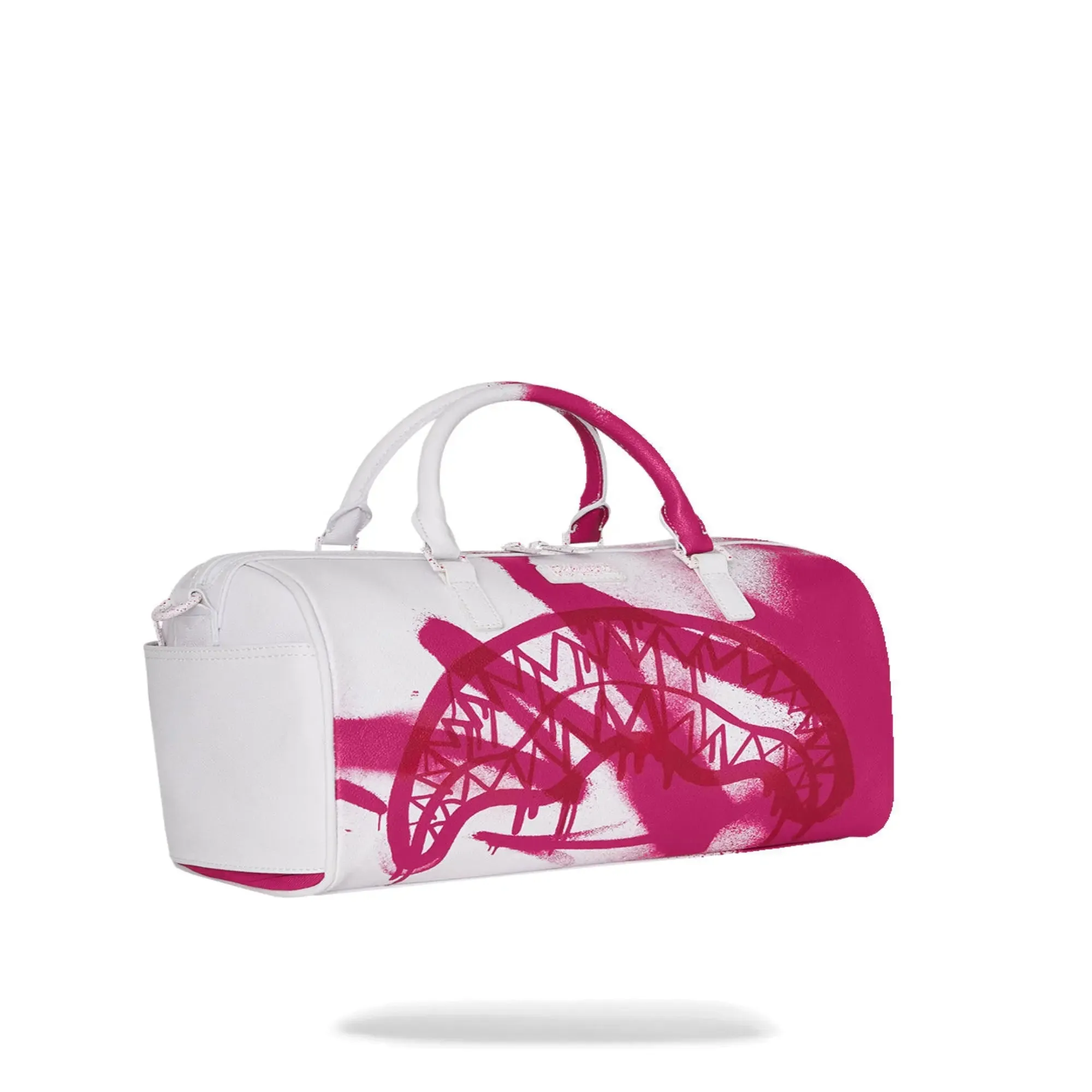 SprayGround Men Pink Vandal Mini Duffle Spring 2025 Duffel (Pink White)