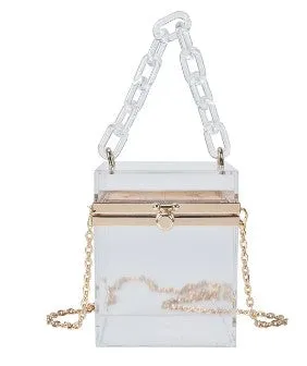 Square Colored Acrylic Box Bag