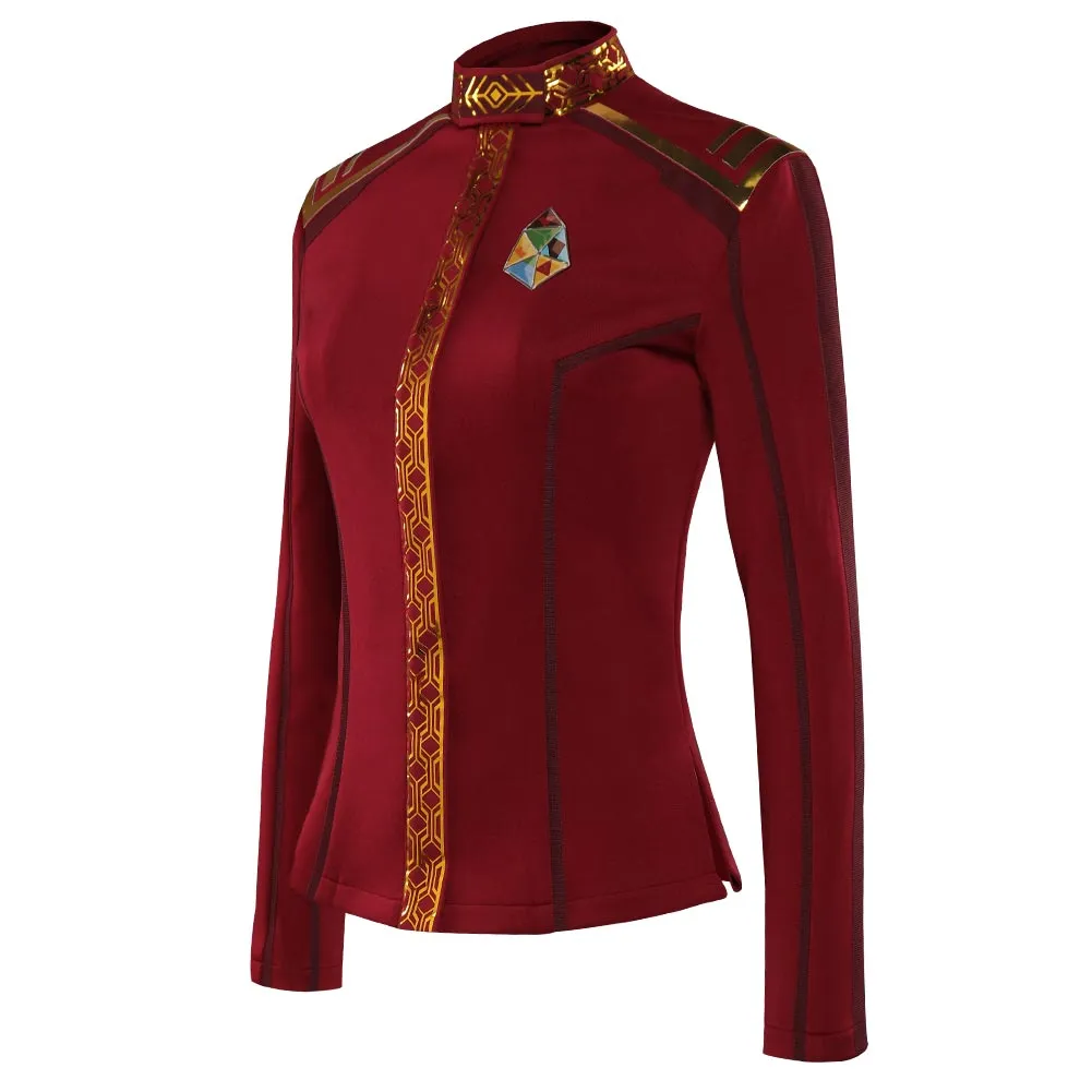 Star Trek: Strange New Worlds Season 2 La'an Noonien-Singh Cosplay Costume Red Outfits Halloween Carnival Suit