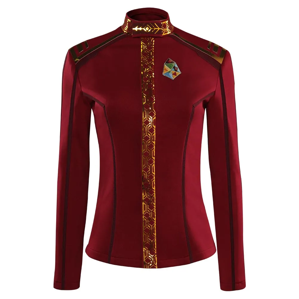 Star Trek: Strange New Worlds Season 2 La'an Noonien-Singh Cosplay Costume Red Outfits Halloween Carnival Suit