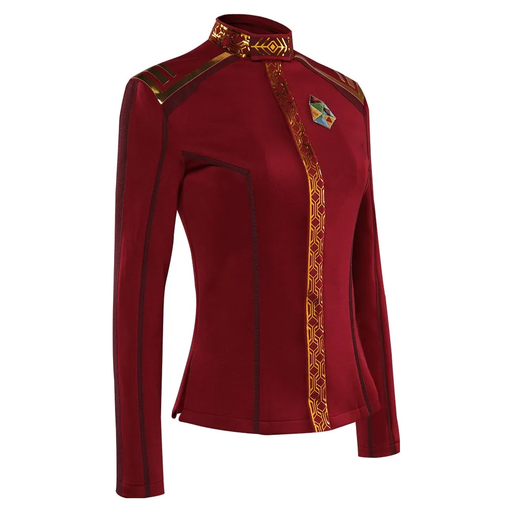 Star Trek: Strange New Worlds Season 2 La'an Noonien-Singh Cosplay Costume Red Outfits Halloween Carnival Suit