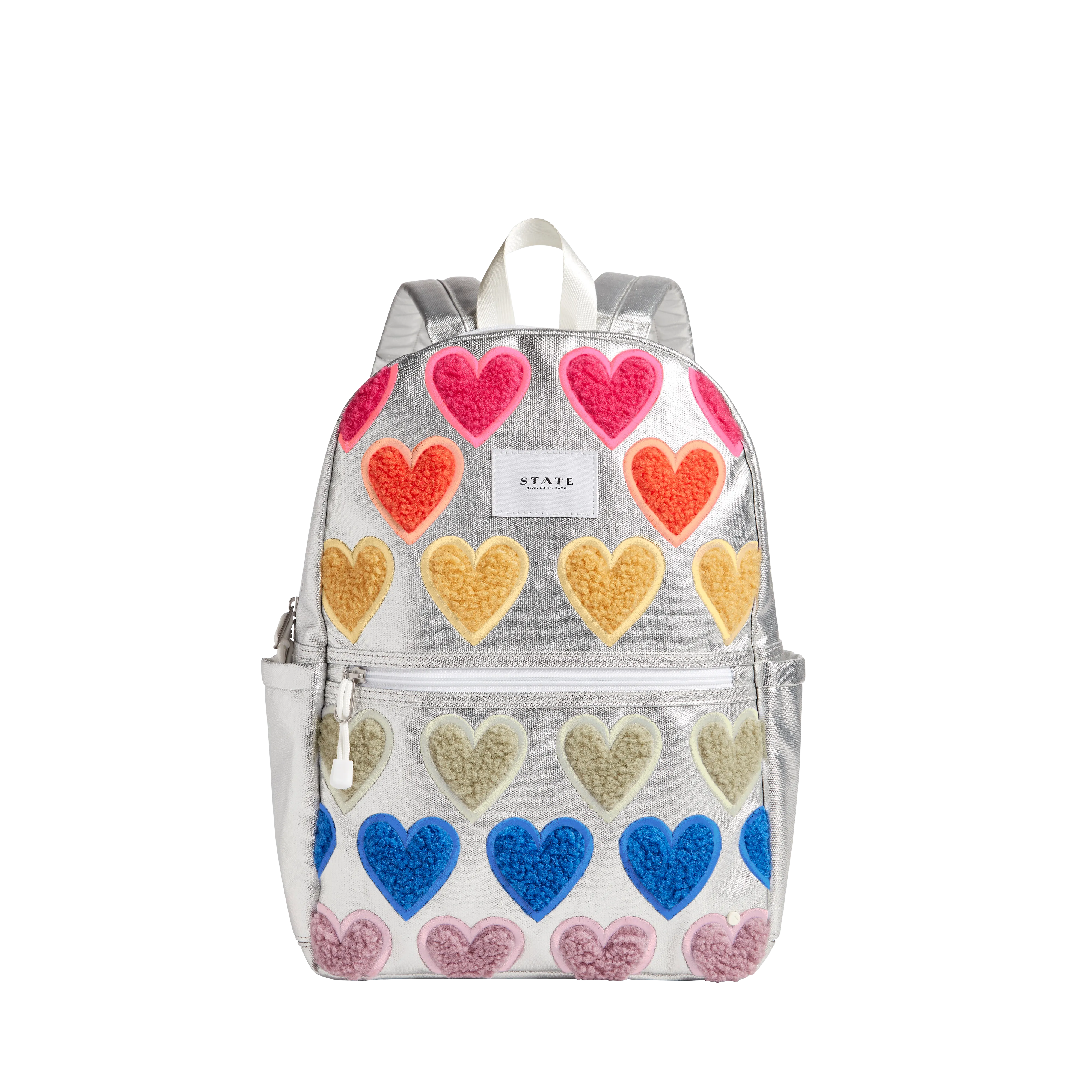 State Bags Kane Kids Backpack - Fuzzy Hearts