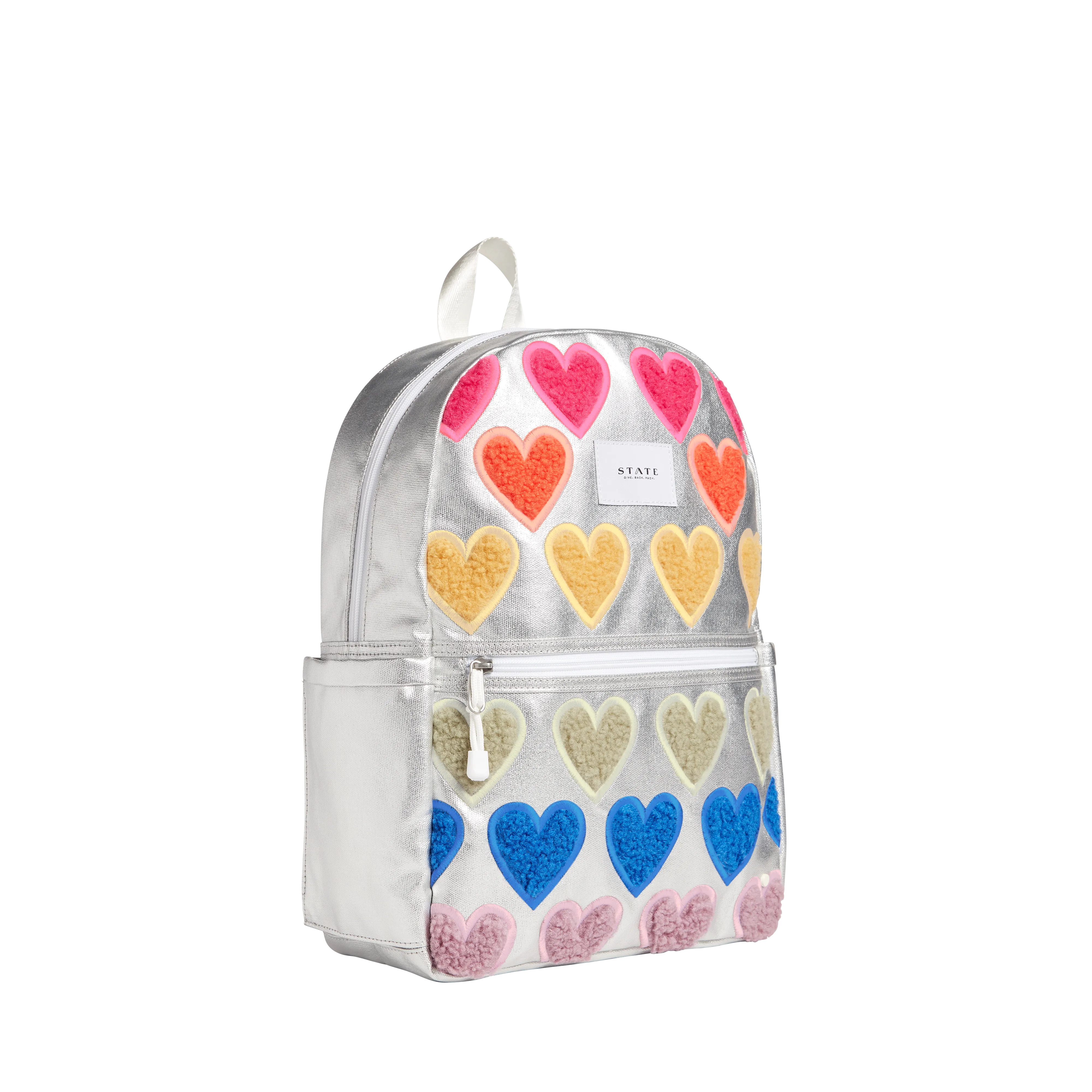 State Bags Kane Kids Backpack - Fuzzy Hearts