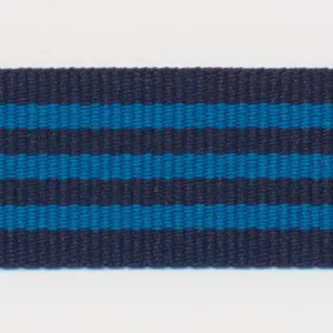 Stripe Grosgrain Ribbon #17 Night Blue & Royal Blue