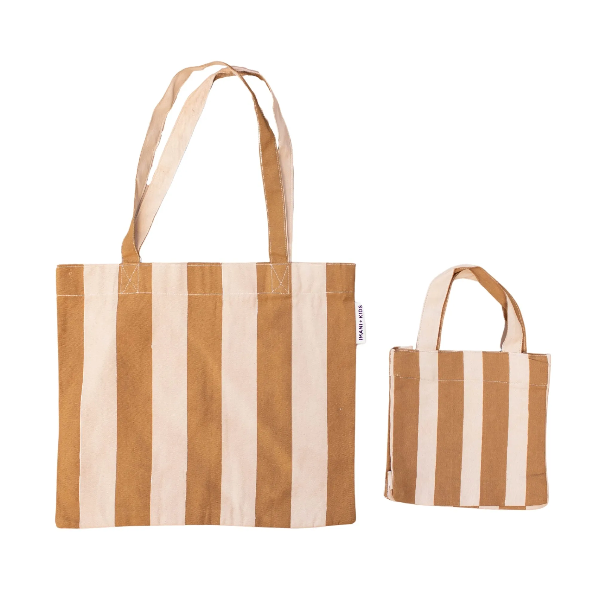 striped mommy   me tote