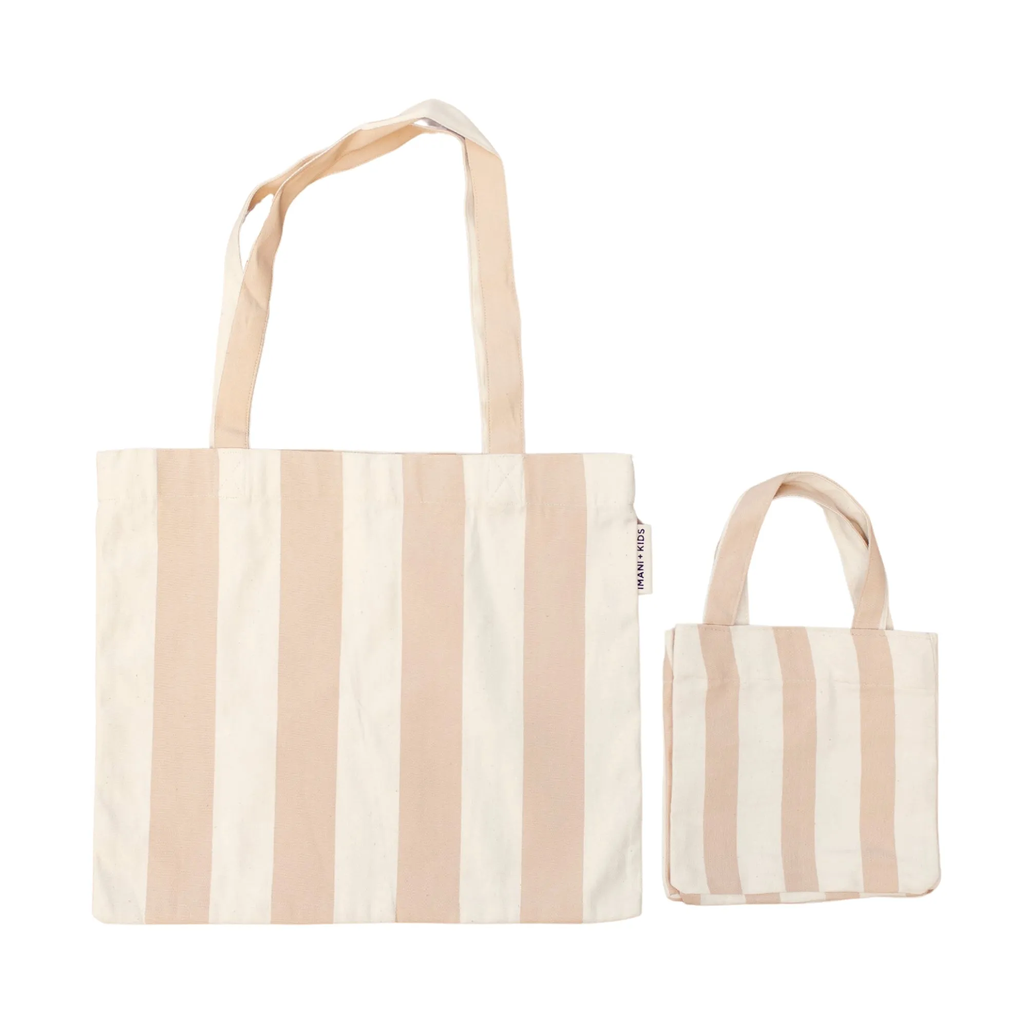 striped mommy   me tote